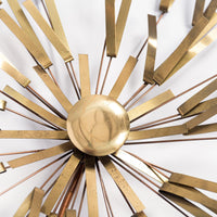 Vintage Mid Century Metal Wall Art Sculpture by Curtis Jere, 1983