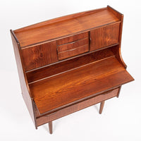 Mid Century Finnish Teak Secretary Desk by Venesta