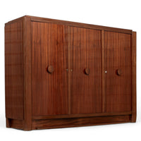 Antique French Art Deco Mahogany Sideboard Cabinet by Andre Sornay