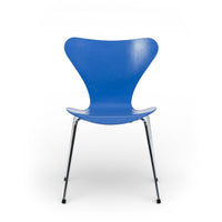Blue Danish Modern Dining Chair Series 7 by Arne Jacobsen for Fritz Hansen