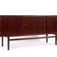 Mid Century Danish Wood Sideboard Cabinet or Credenza by Ole Wanscher