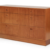 Danish Mid-Century Modern Teak 6-Drawer Dresser or Chest, 1960s
