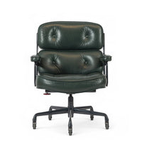 Green Leather Time Life Office Chair by Eames for Herman Miller 1996