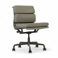 Herman Miller Eames Gray Leather Desk Chair Soft Pad 2000s