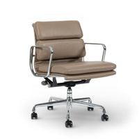 Eames for Herman Miller Taupe Tan Leather Office Chair 2000s