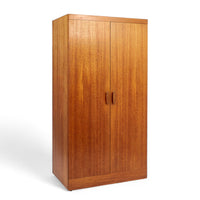 Mid Century Teak Wood Armoire Wardrobe Cabinet by G-Plan