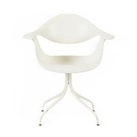 Mid Century White Swag Chair by George Nelson for Herman Miller