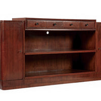 Antique Italian Art Deco Wood Sideboard Credenza or Bar Cabinet 1940s