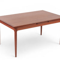 Mid Century Danish Teak Extension Dining Table by Kai Kristiansen (attr.)
