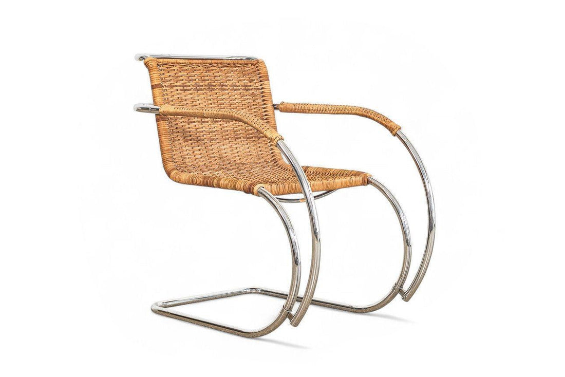 Mid Century Bauhaus MR 20 Arm Chair by Mies van der Rohe for Stendig 1970s