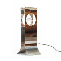 Mid Century Modern Silver Table Lamp by Francois Monnet