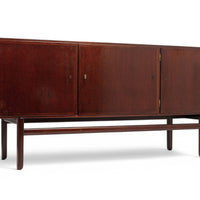 Mid Century Wood Sideboard Cabinet or Credenza by Ole Wanscher