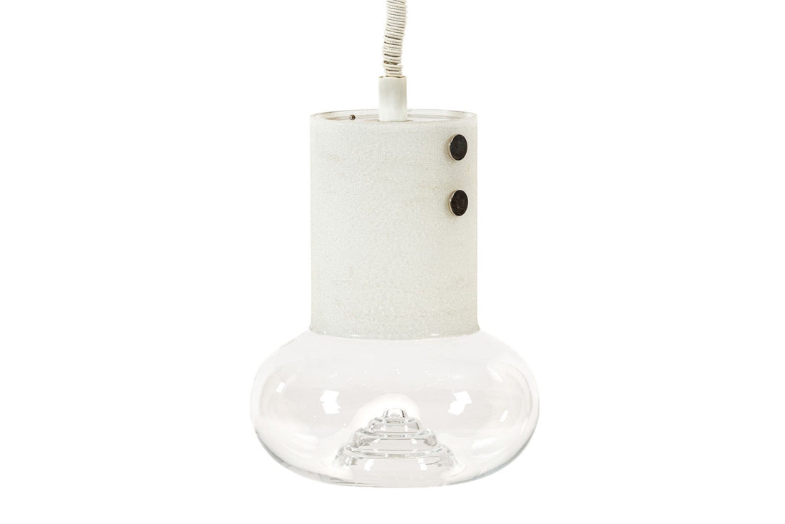 Mid Century Swedish Modern Glass Pendant Lamp by Orrefors