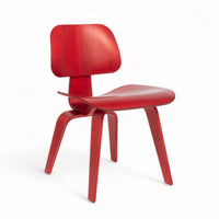 Mid Century DCW Red Plywood Chair by by Eames for Herman Miller