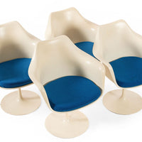 Original Fiberglass Tulip Arm Chairs by Eero Saarinen for Knoll 1970s