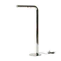 Vintage Mid Century Silver Tubular Steel Floor Lamp by Sonneman