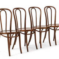 Vintage Antique Bentwood Bistro Cafe Chairs by Thonet Set of 4