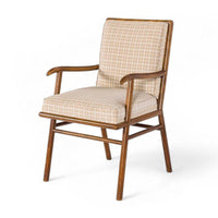 Mid Century Wood & Upholstery Arm Chair by Robsjohn-Gibbings for Widdicomb