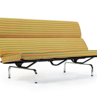 Mid Century Eames Herman Miller Sofa Compact, Alexander Girard Maharam Fabric, 2 Available