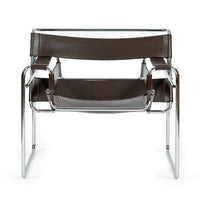 Mid Century Brown Wassily Chair by Marcel Breuer for Stendig 1960s, 2 Available