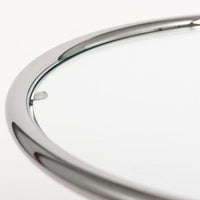 Mid Century Glass & Chrome Round Side Table by Eileen Gray (attr.)