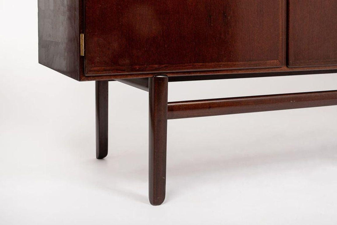 Mid Century Wood Sideboard Cabinet or Credenza by Ole Wanscher