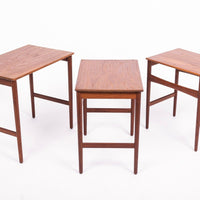 Mid Century Danish Teak Nesting Tables by Hans J. Wegner, 1960s