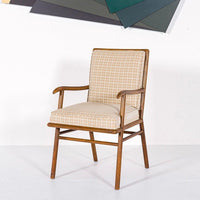 Mid Century Wood & Upholstery Arm Chair by Robsjohn-Gibbings for Widdicomb
