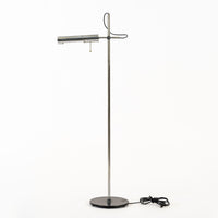 Vintage Mid Century Italian Silver Chrome Floor Lamp by Arteluce (attr)