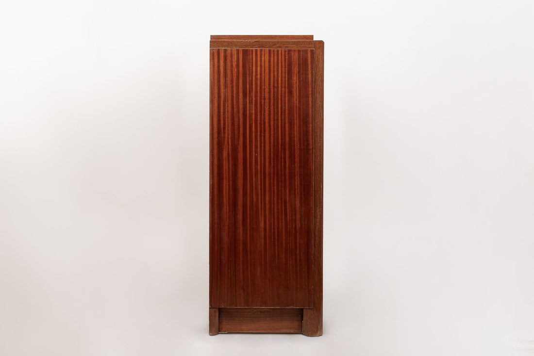 Antique French Art Deco Mahogany Sideboard Cabinet by Andre Sornay