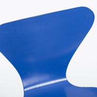Blue Danish Modern Dining Chair Series 7 by Arne Jacobsen for Fritz Hansen