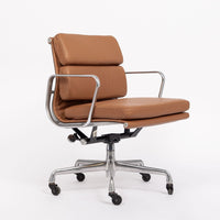 Eames for Herman Miller Brown Leather Desk Chair Pair 2000s