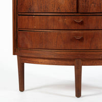 Mid-Century Danish Modern Teak Corner Bar or Storage Cabinet 1960s Selling AS-IS