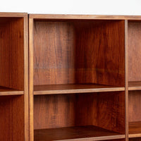 Mid-Century Danish Teak Wall Unit Bookcase by Peter Løvig Nielsen, Pair, 1960s