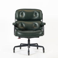 Green Leather Time Life Office Chair by Eames for Herman Miller 1996