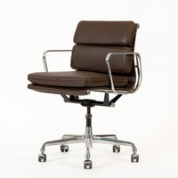 Dark Brown Leather Office Chair by Eames for Herman Miller