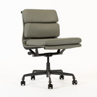 Herman Miller Eames Gray Leather Desk Chair Soft Pad 2000s