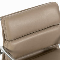 Eames for Herman Miller Taupe Tan Leather Office Chair 2000s
