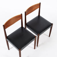 Mid Century Danish Teak Dining Table and Chair Set by Poul Volther for Frem Rojle