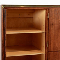 Exceptional Mid Century Danish Modern Floating Rosewood Wall Cabinet 1950s