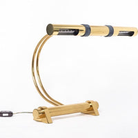 Vintage Tubular Brass Table Lamp by Casella Lighting, 1970s