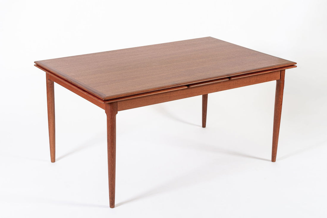 Mid Century Danish Teak Extension Dining Table by Kai Kristiansen (attr.)