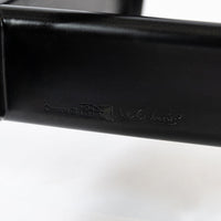 Cassina LC4 Black Leather Chaise Lounge Chair by Le Corbusier 1991