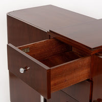 Antique French Art Deco Mahogany Wood Sideboard or Bar Cabinet 1930s