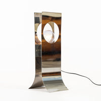 Mid Century Modern Silver Table Lamp by Francois Monnet