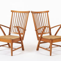 Vintage Mid Century Dutch Wooden Lounge Chairs by Vero Stoel