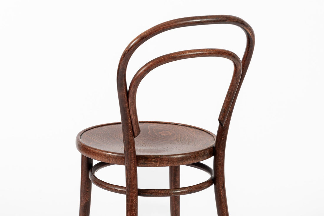 Vintage Bent Wood Cafe Bistro Chairs by Drevounia, Set of 8