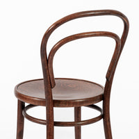 Vintage Bent Wood Cafe Bistro Chairs by Drevounia, Set of 8