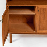 Pair Mid-Century Swedish Modern Teak Bookcase Cabinets, 1960s