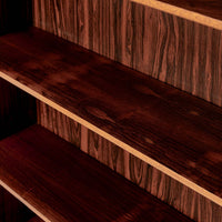 Mid Century Rosewood Bookcase, Scandinavian Tall Display Shelf, 3 Avail
